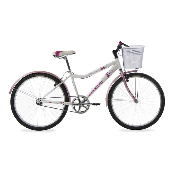 Bicicleta R26 Montaña Kyra 1v Blanco Rosa Mujer Benotto