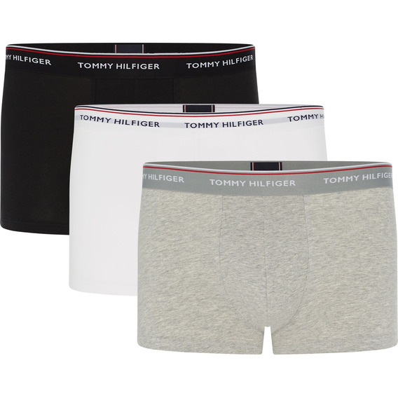 Pack 3 Bóxers Trunk Algodón Elástico Blanco Tommy Hilfiger