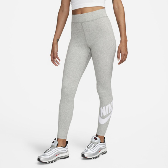 Leggings Para Mujer Nike Sportswear Classics Swoosh Gris