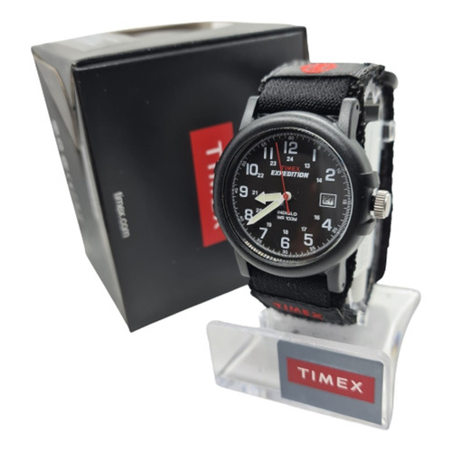 Reloj Hombre | Timex | Expedition Black | 100 M | Original Color de la correa Negro Color del bisel Negro Color del fondo Negro