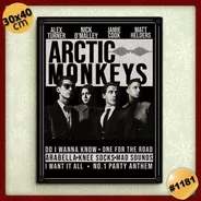 #1181 - Cuadro Vintage 30 X 40 Arctic Monkeys Rock No Chapa