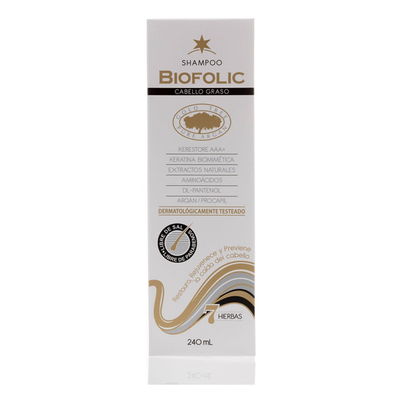  Biofolic Shampoo Cabello Graso - Biohealthy 240 Ml