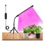 Luces Cultivo 20 Led Plantas Trípode Temporizador 3h 9h 12h