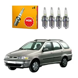  Jogo Velas Ngk Palio Weekend 1.6 8v 1998 A 2000