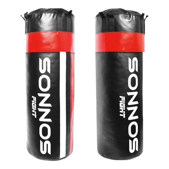 Bolsa De Boxeo 1,20 Mts.+ Relleno Federacion Argentina Box Color Rojo