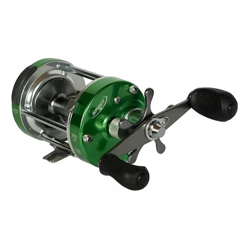 Reel Rotativo Spinit Amazonas 6503h 3r 0.40/190 5.2 Alarma Color Verde Lado de la manija Izquierdo