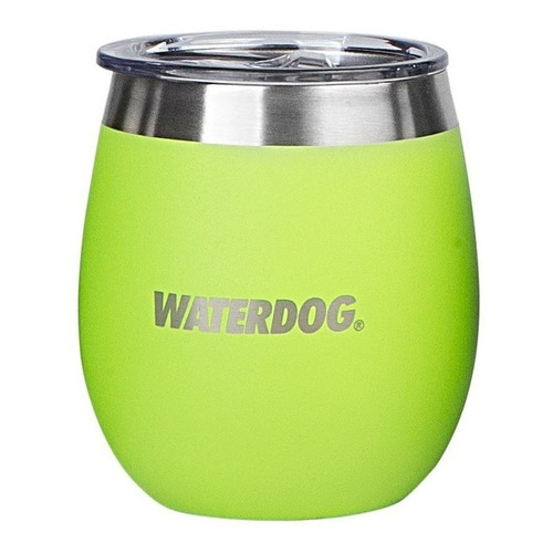 Vaso térmico Waterdog Copon 240 color verde limón 240mL