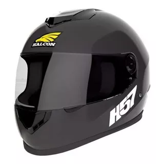 Casco Para Moto Integral Halcon H57  Negro Talle M 