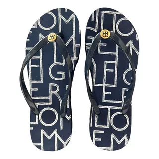 Chinelo Feminino Tommy Hilfiger Flip Flop Logo Th Original 