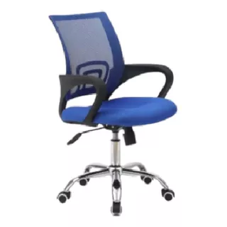 Silla De Oficina Giratoria Regulable En Altura Azul