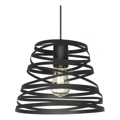 Colgante 1 Luz Cesena 30cm  C-1320 Negro Apto Led Deco 