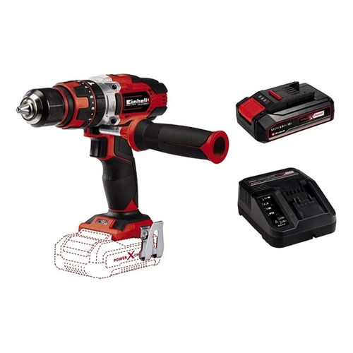 Taladro Atornillador Percutor 13mm 18v Bat+ Cargador Einhell Color Rojo Frecuencia 50 Hz/60 Hz