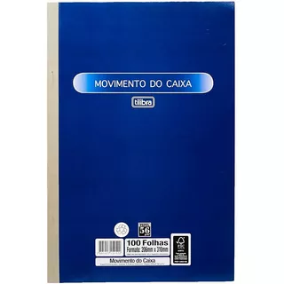 Livro Movimento De Caixa Grande 100 Folhas Tilibra