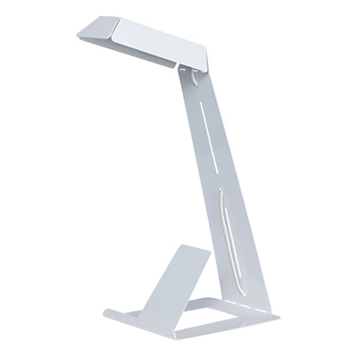 Lampara De Escritorio Porta Celular Derby Blanco Apto Led G9