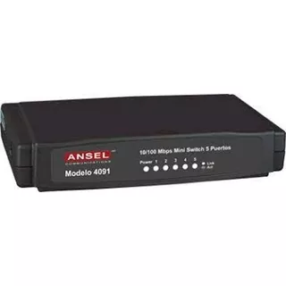 Mini Switch Ansel 4091 De 5 Puertos