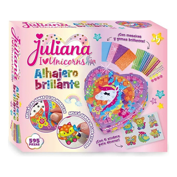 Alhajero Brillante Juliana I Love Unicorns Colgantes Decora