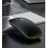 Mouse gamer de juego inalámbrico recargable YindiaoInalámbrico con USB A2 negro