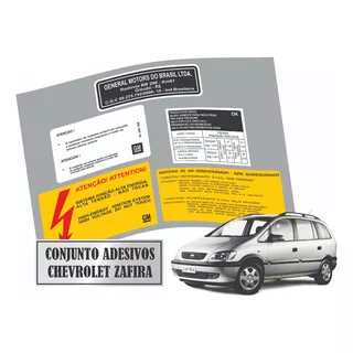 Etiquetas Cofre Motor Chevrolet Zafira 2011