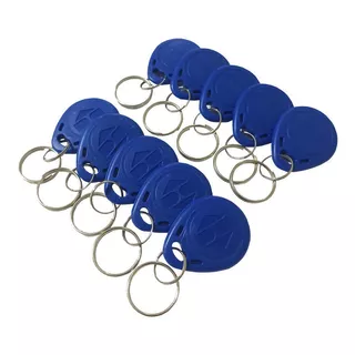 50x Chaveiro Rfid 125khz Proximidade Azul Tag Rfid