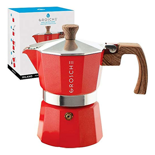 Grosche Milano Stovetop Espresso Maker Moka Pot 3 Espresso C