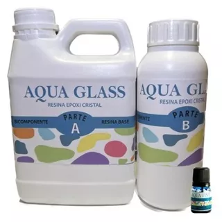 Resina Epoxica Transparente Aqua A+b Altos Espesores 1.42kg