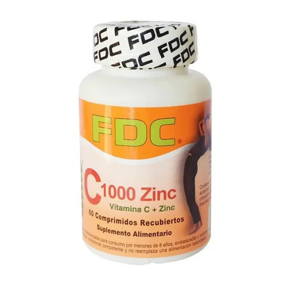 Vitamina C 1000 Mg + Zinc X 60 Comprimidos