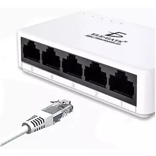 Internet Switch Ethernet 5 Puertos Red 10/100m