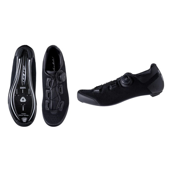 Zapatillas Ciclismo Ruta Gw Pro Level Carbon Knit Negro