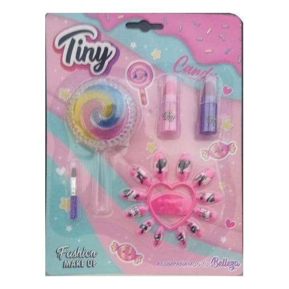Set De Maquillaje Y Nails Tiny Candy Sebigus