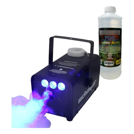 Maquina Caja De Humo 500w Led Inalámbrica Y Alambrica 500ml