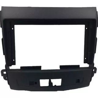 Moldura 2 Din Mitsubishi Outlander 9 2008 Até 2012 - Preto