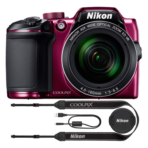 Nikon Coolpix B500 Cámara Digital Con Zoom Óptico De 16 M. Color Ciruela