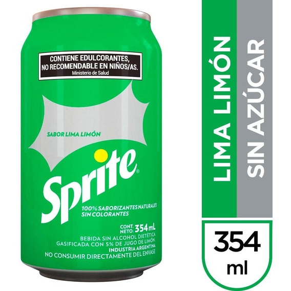 Gaseosa Sprite Sin Azúcares Lima-limón 354 Ml