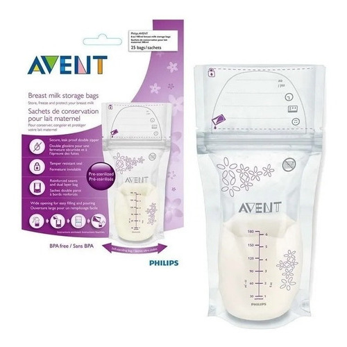 Bolsa Esterilizada Para Leche Avent Scf603/25