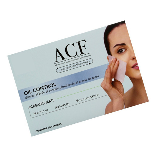 Acf Oil Control Papel Matificante Elimina Grasa Facial Tipo de piel Todo tipo de piel