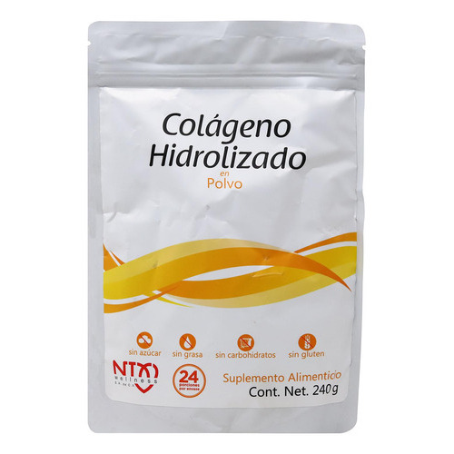 Colágeno Hidrolizado En Polvo 24 Porciones 240 G Sabor Sin Sabor