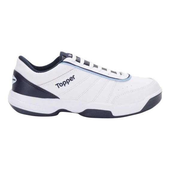 Zapatillas Topper Tie Break III color blanco/azul - adulto 36 AR