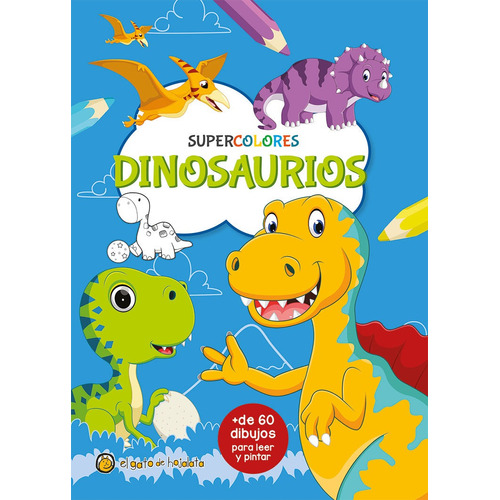 Libro Infantil Para Colorear Dinosaurios Supercolores