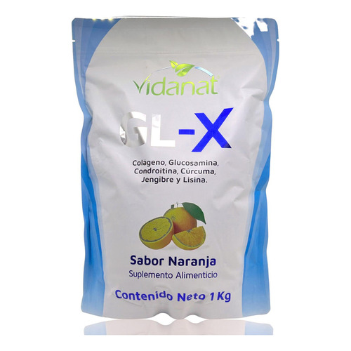 Colágeno Glucosamina Condroitina GL-X Naranja 1kg Vidanat