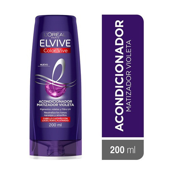 Acondicionador Elvive Color Vive Purple 200 Ml