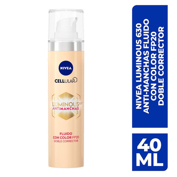 Fluido Con Color Nivea Cellular Luminous630 Antimanchas 40ml