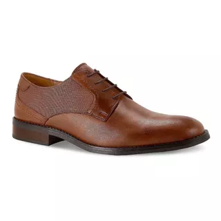 Zapato Piel Hombre Elegante Y Formal Lovelyla Café Fer 6687