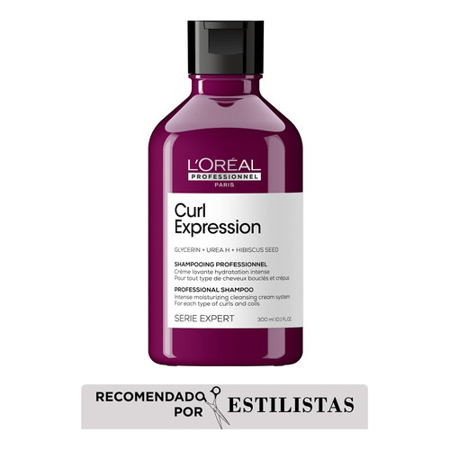 Shampoo L'oréal Professionnel Serie Expert Curl Expression Rizos En Botella De 300ml Por 1 Unidad