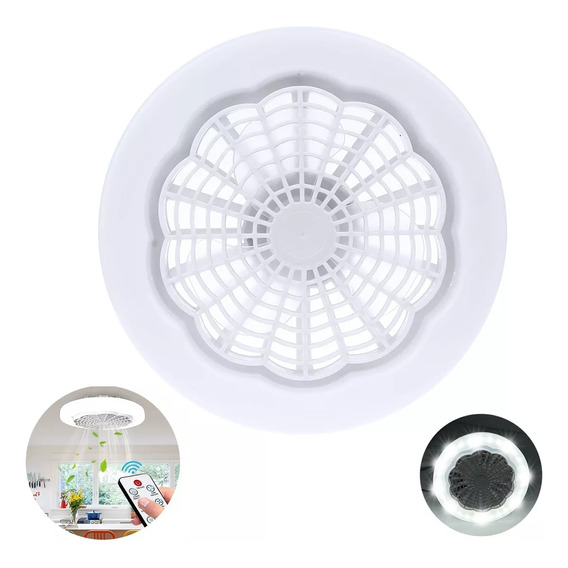 Ventilador De Techo Con Luces E27 Y Control Remoto 3 Niveles