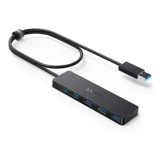 Hub Usb - Anker - 4 Port Usb 3.0 - Slim - Pc/mac