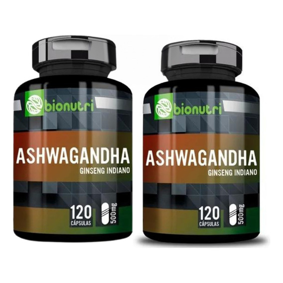 Ashwaganda Ginseng Índiano Natural 240 Cápsulas - Bionutri