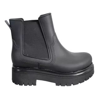 Bota De Lluvia Mujer/ Elásticos/ Caña Corta/ Taco Campus G07