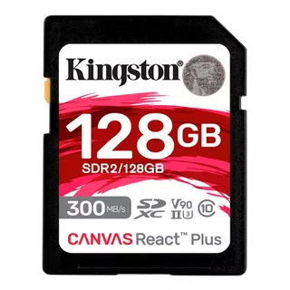 Memoria Sd Kingston Canvasreact Plus 128gb Uhs-ii U3 V90 300