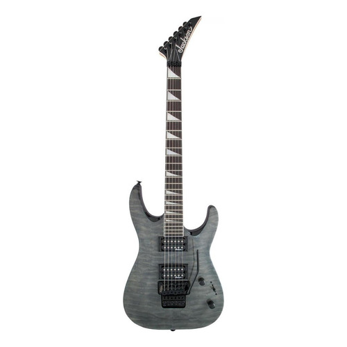 Guitarra eléctrica Jackson JS Series JS32 DKA dinky de álamo transparent black brillante con diapasón de amaranto