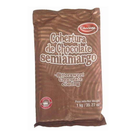 Cobertura De Chocolate Semiamargo 1 Kg Onlynaturalstore